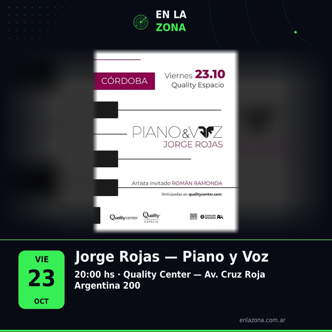 Jorge Rojas — Piano y Voz