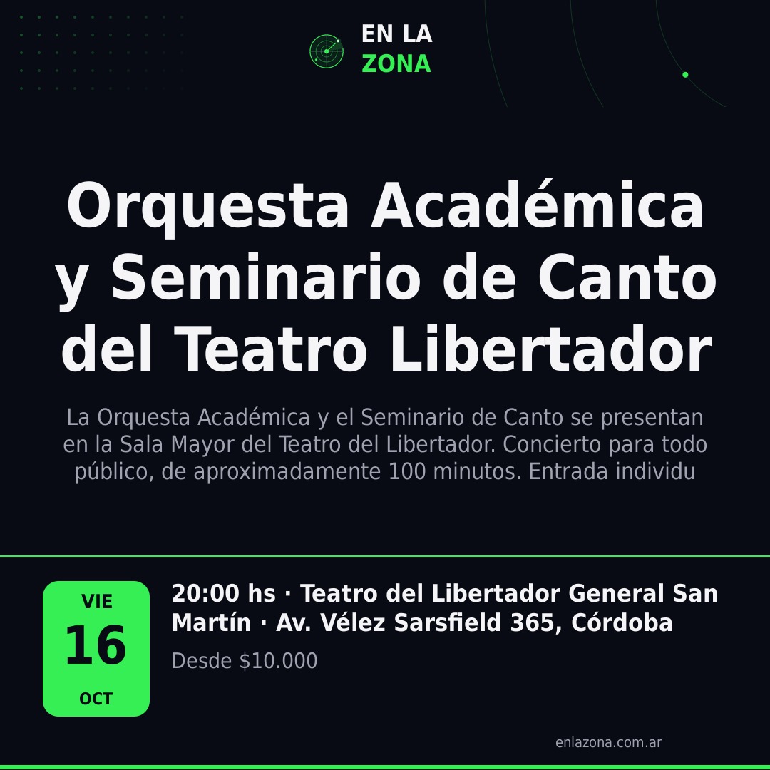Orquesta Académica y Seminario de Canto del Teatro Libertador