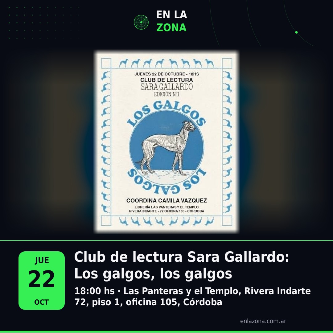 Club de lectura Sara Gallardo: Los galgos, los galgos