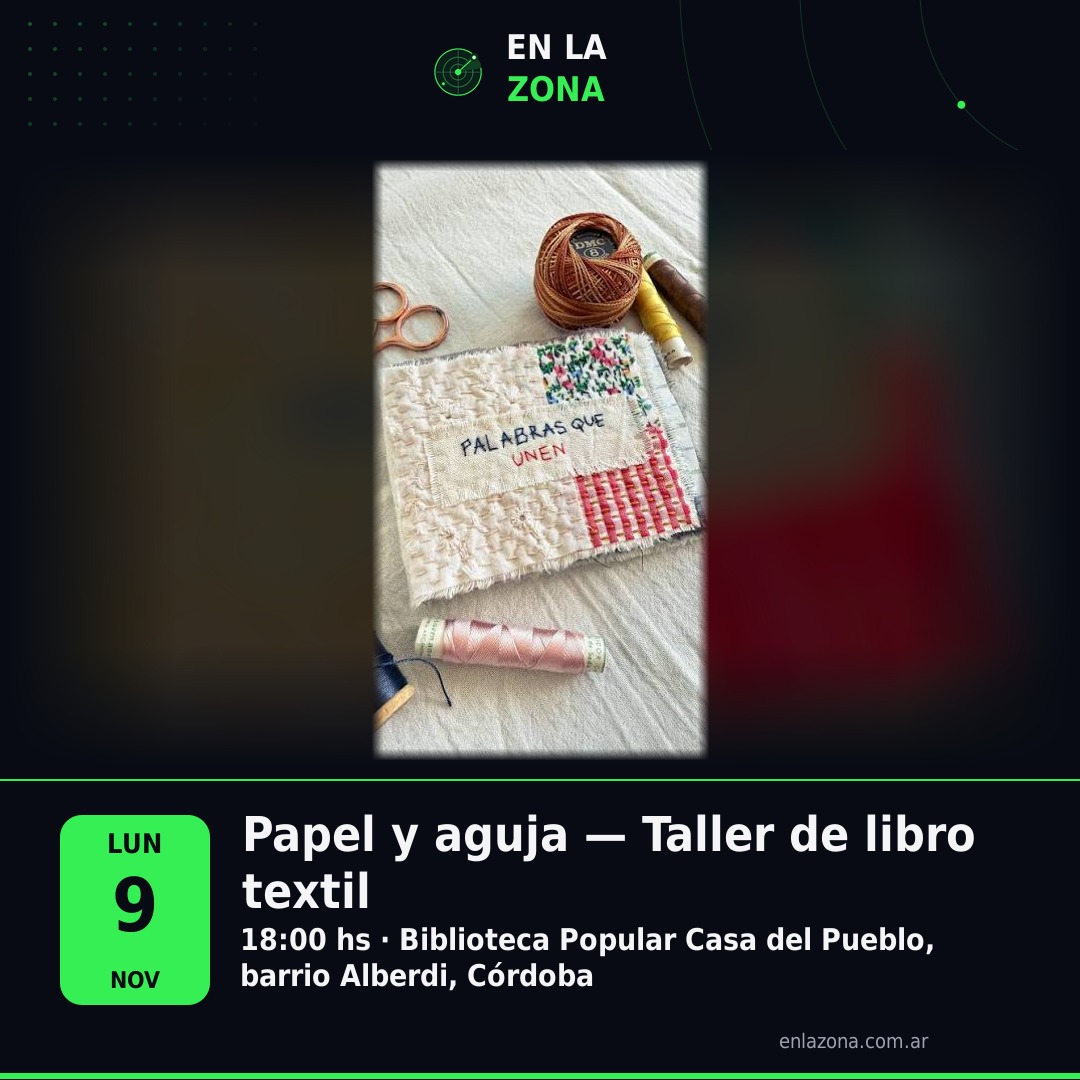 Papel y aguja — Taller de libro textil