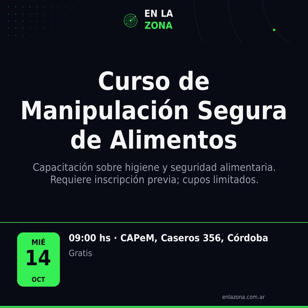 Curso de Manipulación Segura de Alimentos