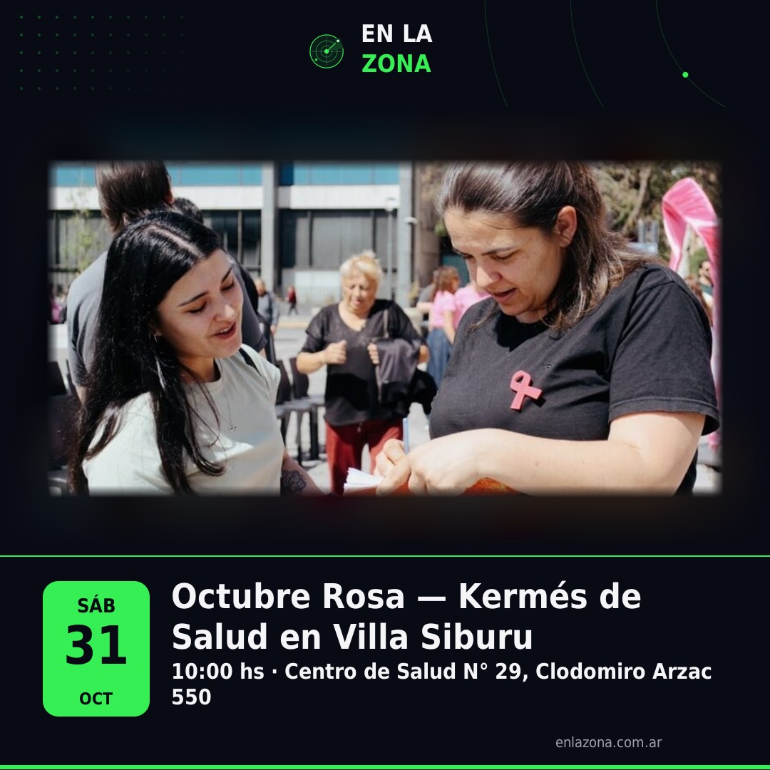 Octubre Rosa — Kermés de Salud en Villa Siburu