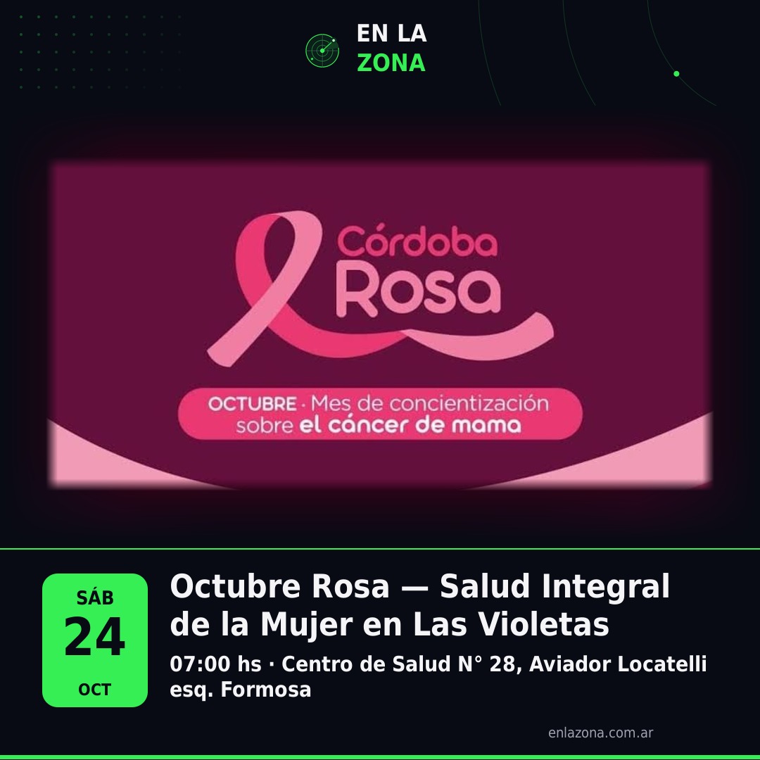 Octubre Rosa — Salud Integral de la Mujer en Las Violetas