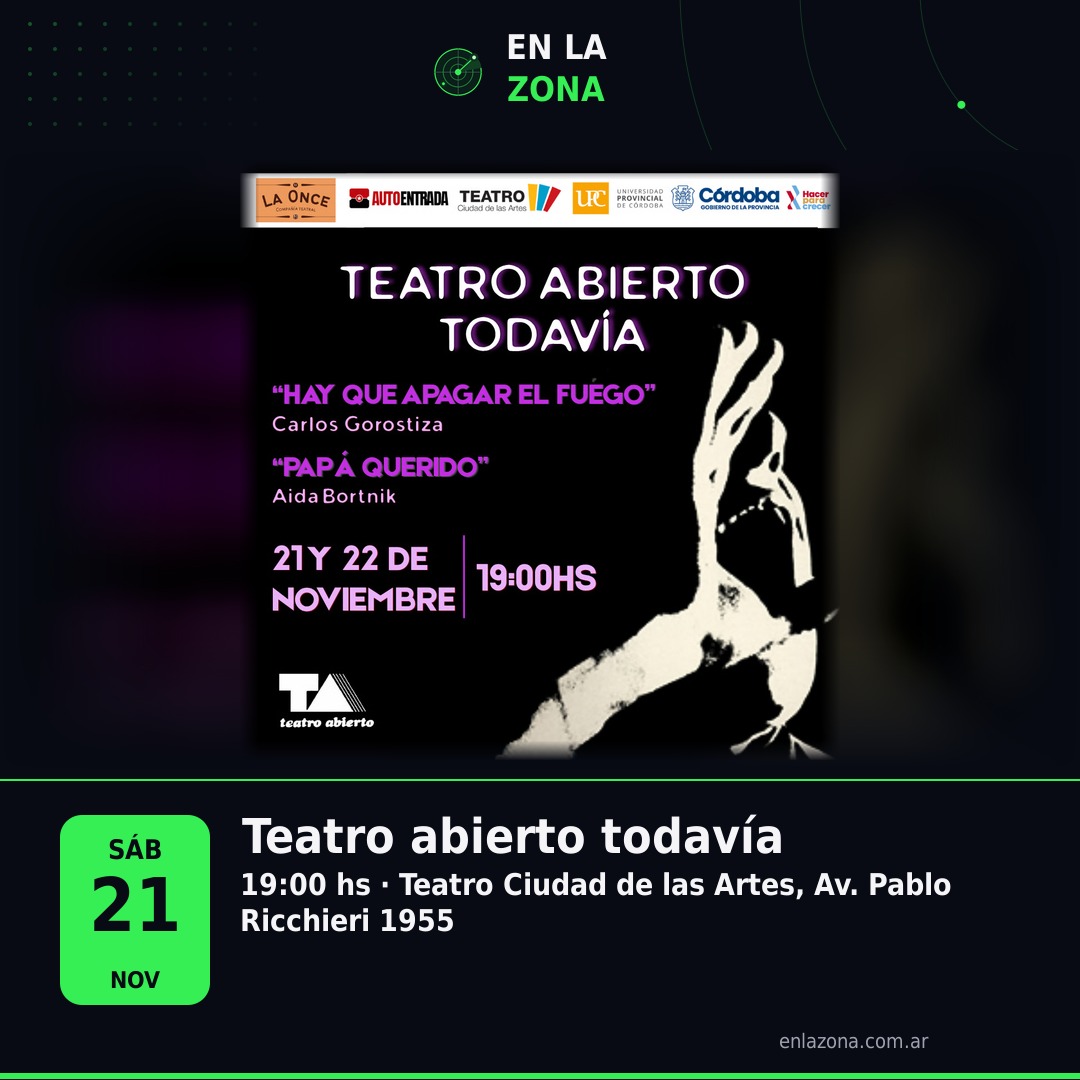Teatro abierto todavía