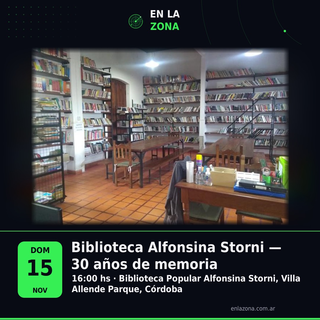 Biblioteca Alfonsina Storni — 30 años de memoria