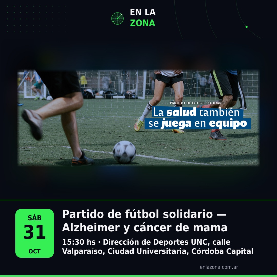 Partido de fútbol solidario — Alzheimer y cáncer de mama