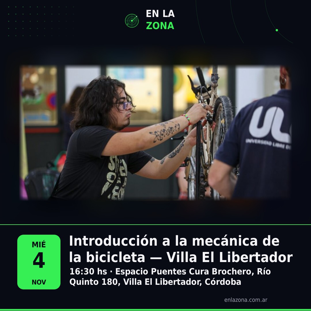 Introducción a la mecánica de la bicicleta — Villa El Libertador