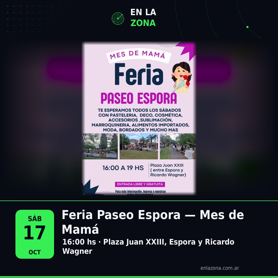 Feria Paseo Espora — Mes de Mamá