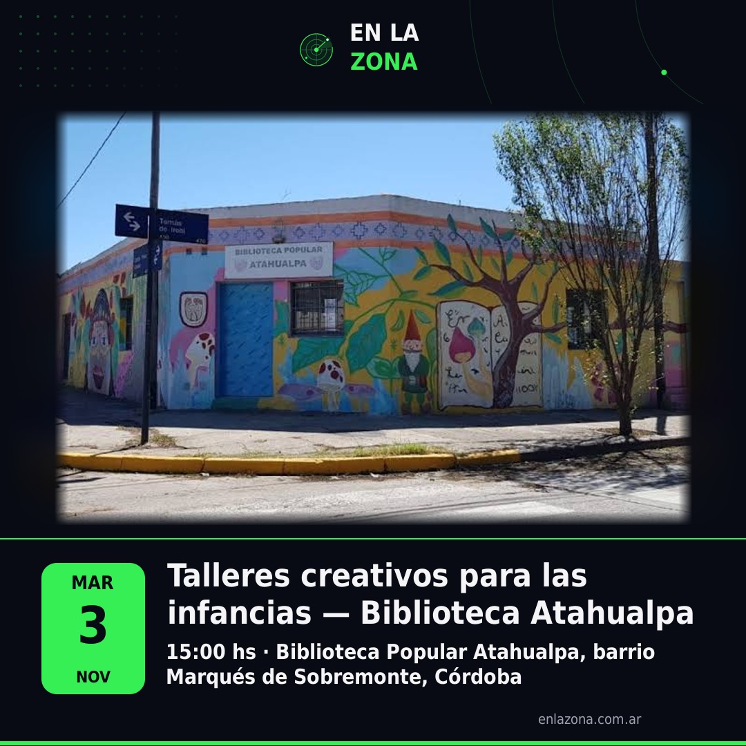 Talleres creativos para las infancias — Biblioteca Atahualpa